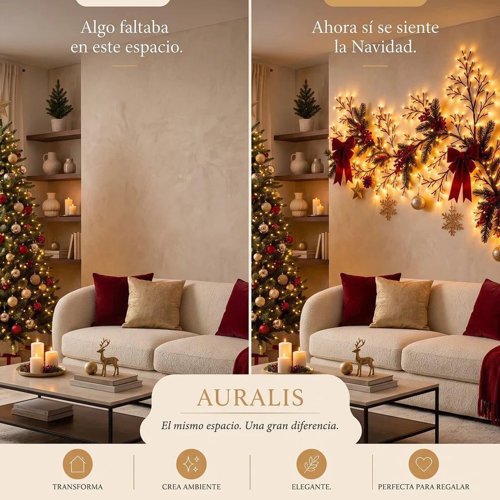 Convierte cualquier rincón en el más cálido de tu casa esta Navidad. 2.5 metros