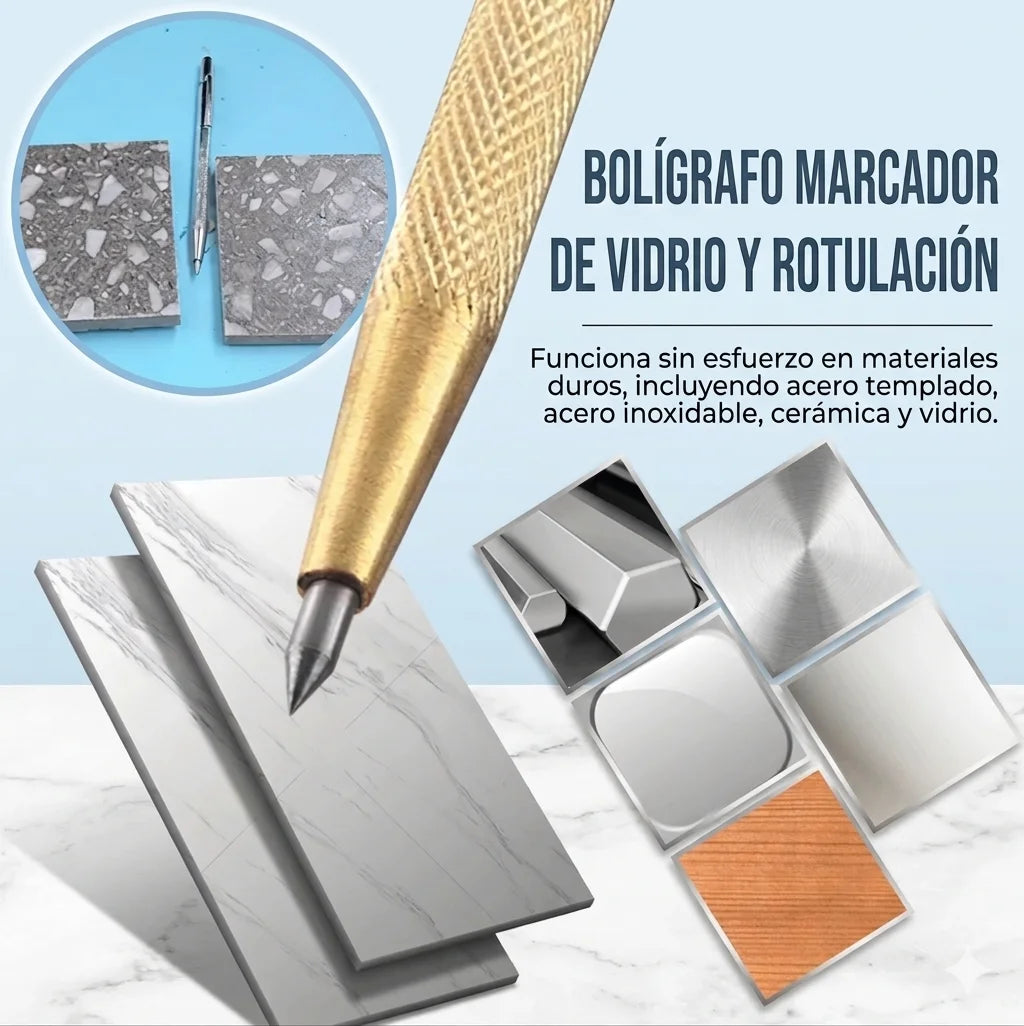 Bolígrafo de Rotulación Ultra Preciso para Acero, Cristal y Cerámica